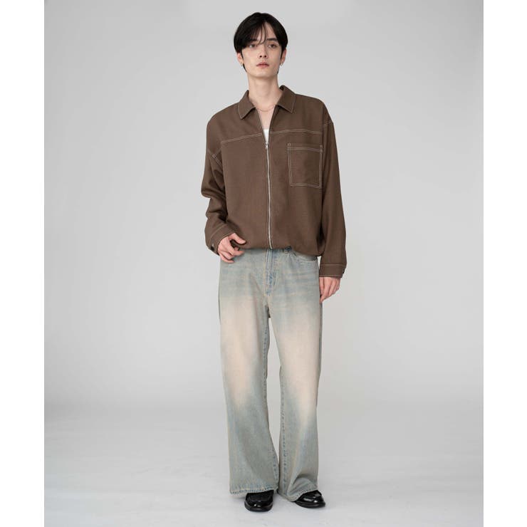 カラーステッチシャツジャケット | WEGO【MEN】 | 詳細画像21 