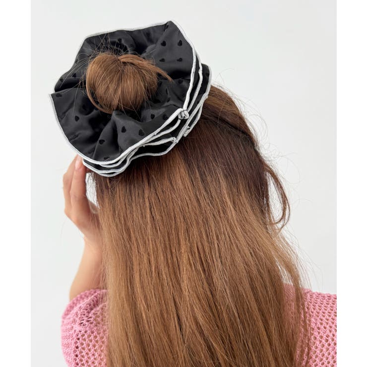 Lパイピング総柄ハートシュシュ | WEGO【WOMEN】 | 詳細画像5