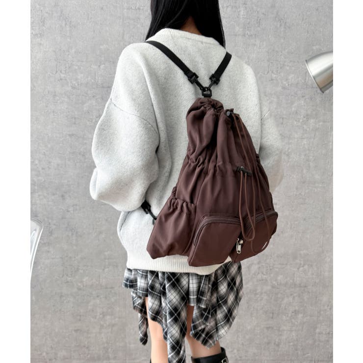 2ポケットドロストナップサック | WEGO【MEN】 | 詳細画像3 