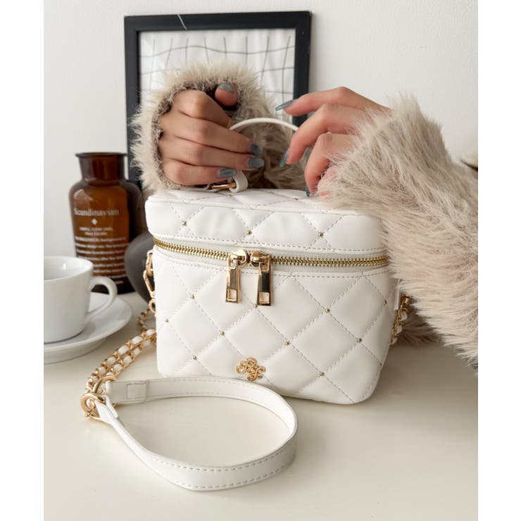 メタルパーツキルティングバニティショルダー | WEGO【MEN】 | 詳細画像1 