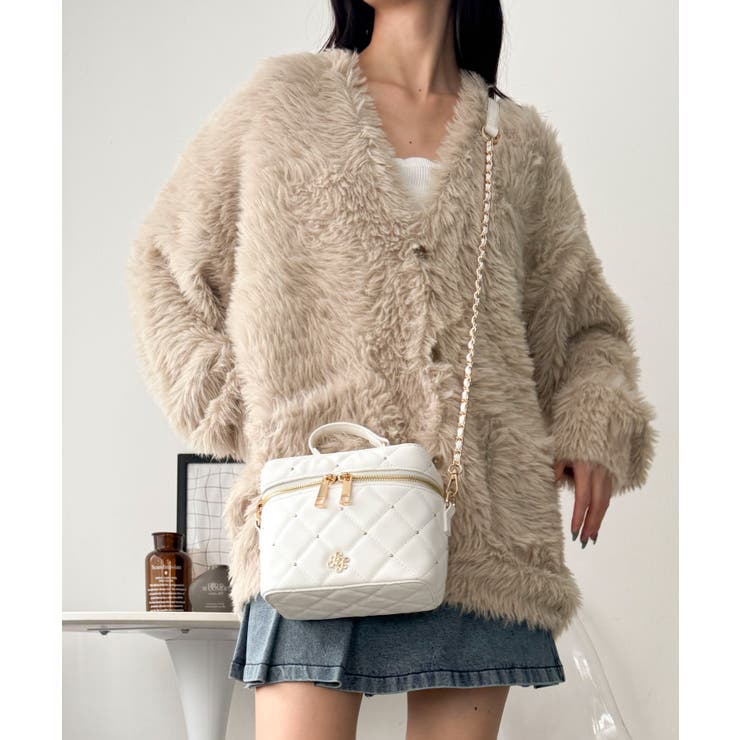 メタルパーツキルティングバニティショルダー | WEGO【MEN】 | 詳細画像4 