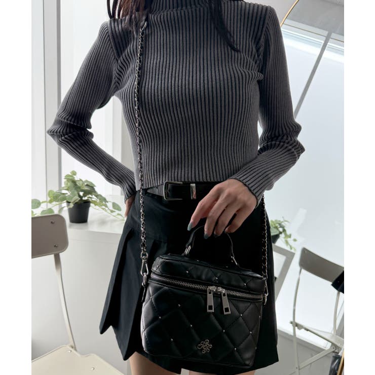 メタルパーツキルティングバニティショルダー | WEGO【MEN】 | 詳細画像8 