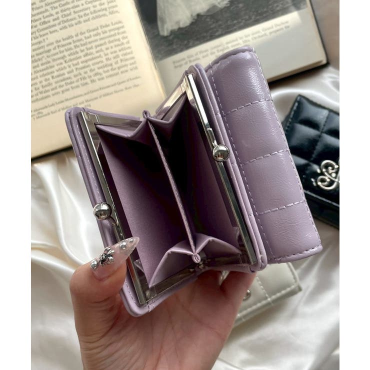 イニシャルパーツキルティングガマ口ウォレット | WEGO【WOMEN】 | 詳細画像5 