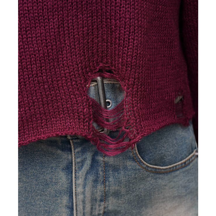 モヘアタッチダメージショートニット | WEGO【WOMEN】 | 詳細画像7 