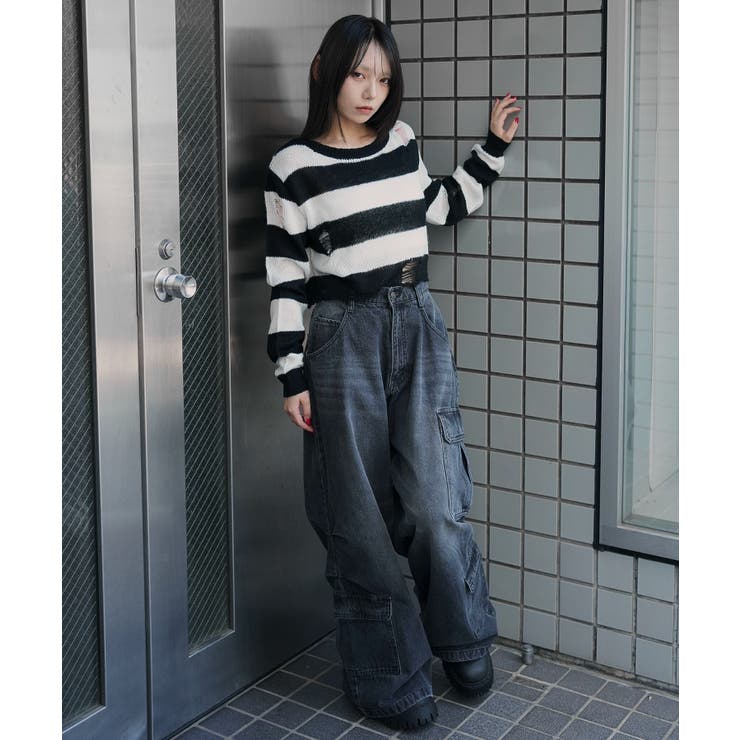 モヘアタッチダメージショートニット | WEGO【WOMEN】 | 詳細画像20 