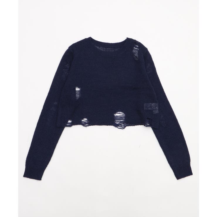 モヘアタッチダメージショートニット | WEGO【WOMEN】 | 詳細画像21 