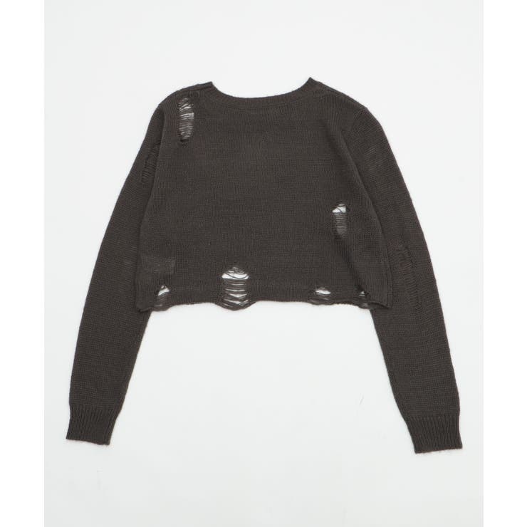 モヘアタッチダメージショートニット | WEGO【WOMEN】 | 詳細画像24 