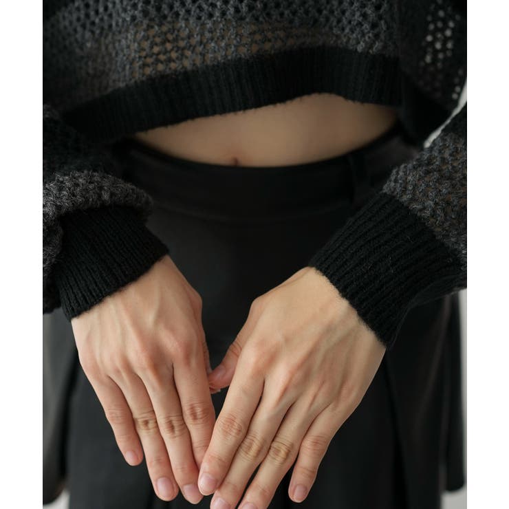 モヘアタッチ2WAYワンショルニット | WEGO【WOMEN】 | 詳細画像7 