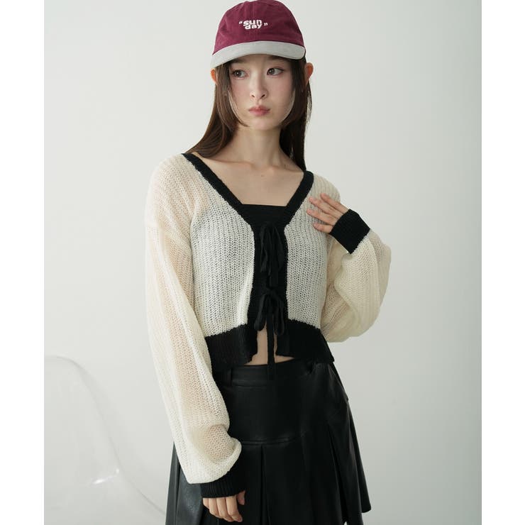 モヘアタッチ2WAYリボンカーデ | WEGO【WOMEN】 | 詳細画像9 