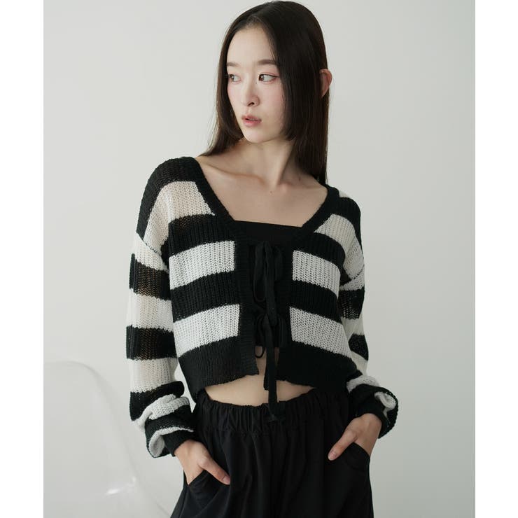 モヘアタッチ2WAYリボンカーデ | WEGO【WOMEN】 | 詳細画像11 