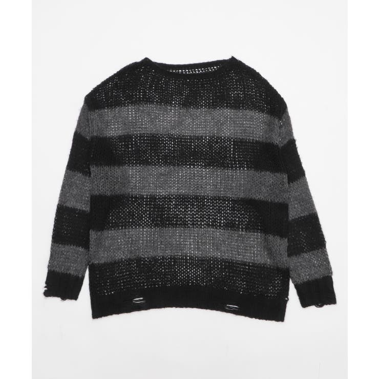 モヘアタッチボーダーBIGニット | WEGO【WOMEN】 | 詳細画像16 