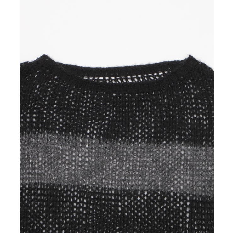 モヘアタッチボーダーBIGニット | WEGO【WOMEN】 | 詳細画像18 