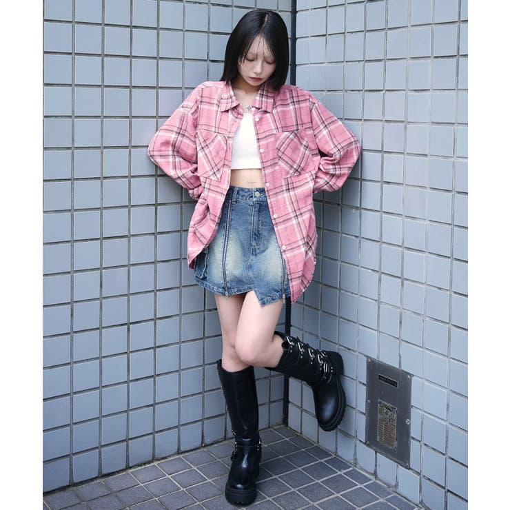 チェックBIGネルシャツ | WEGO【WOMEN】 | 詳細画像3 
