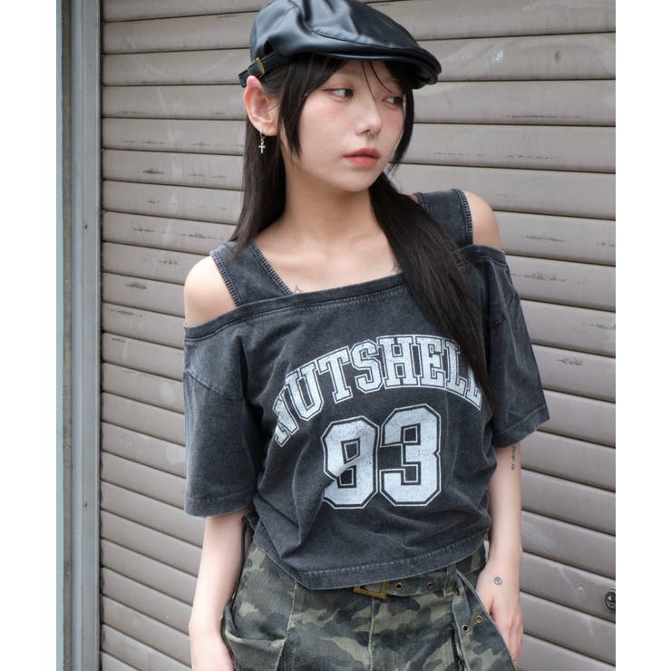 スミクロ | ドッキングドロストショートT | WEGO【WOMEN】