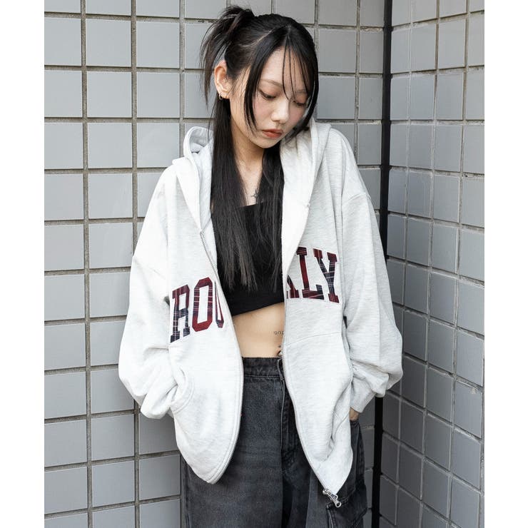 114 | グラフィックBIGZIPパーカー | WEGO【WOMEN】