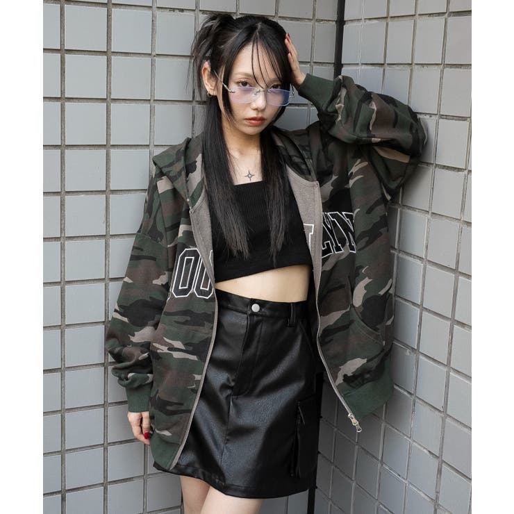 グラフィックBIGZIPパーカー[品番：WG010095922]｜WEGO【WOMEN