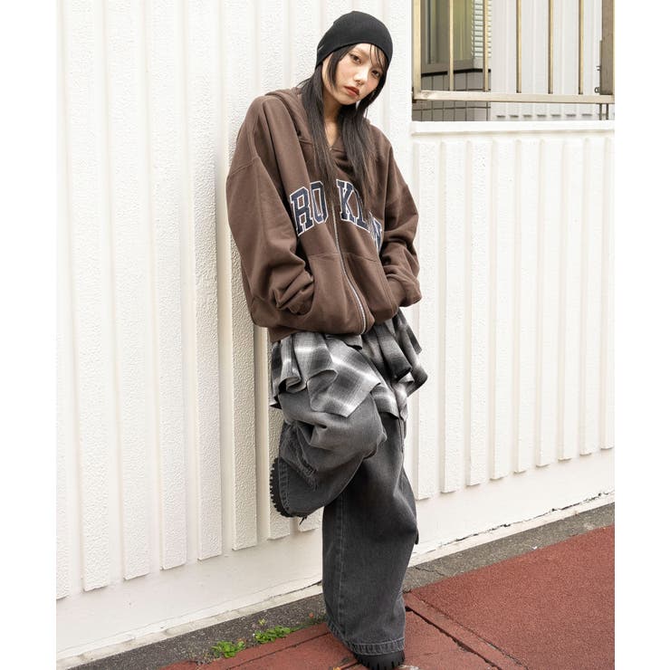 グラフィックBIGZIPパーカー | WEGO【WOMEN】 | 詳細画像3 