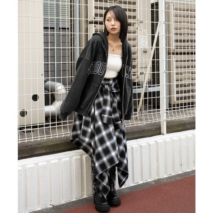 グラフィックBIGZIPパーカー | WEGO【WOMEN】 | 詳細画像6 