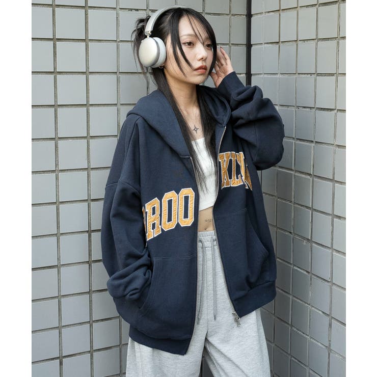 グラフィックBIGZIPパーカー | WEGO【WOMEN】 | 詳細画像15 