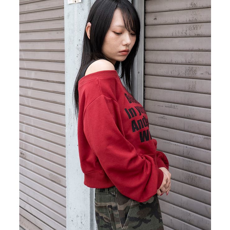 ドッキングオフショルショートスウェット | WEGO【WOMEN】 | 詳細画像10 