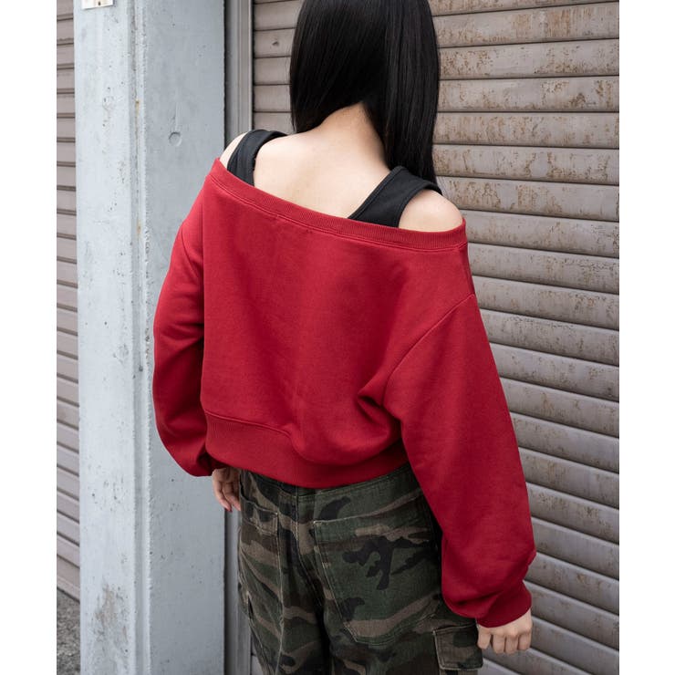ドッキングオフショルショートスウェット | WEGO【WOMEN】 | 詳細画像11 