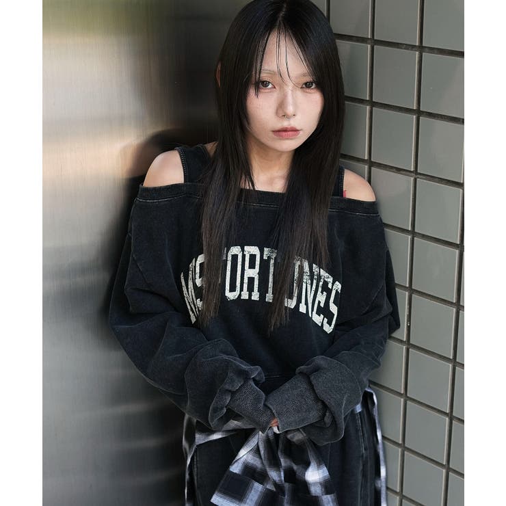 ドッキングオフショルショートスウェット | WEGO【WOMEN】 | 詳細画像17 