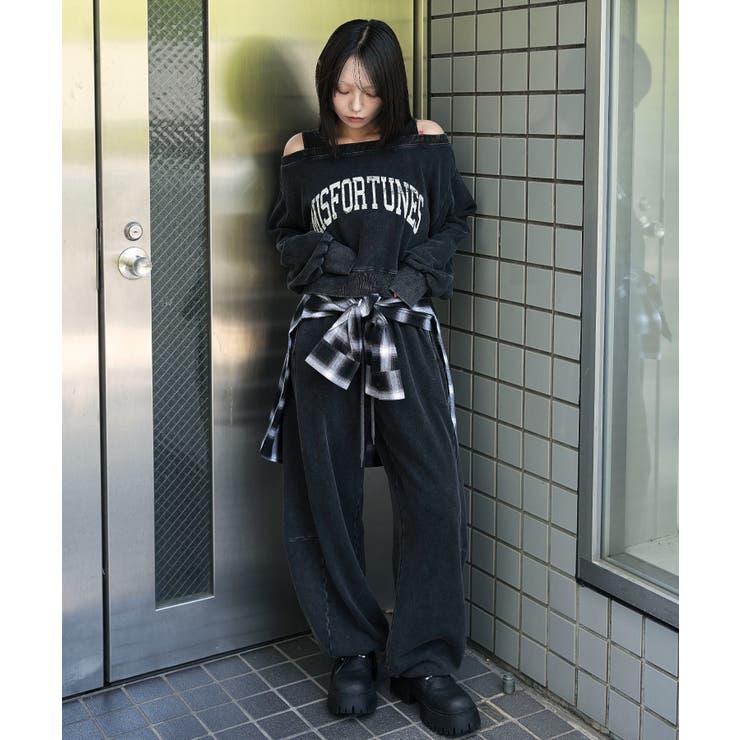 ドッキングオフショルショートスウェット | WEGO【WOMEN】 | 詳細画像20 