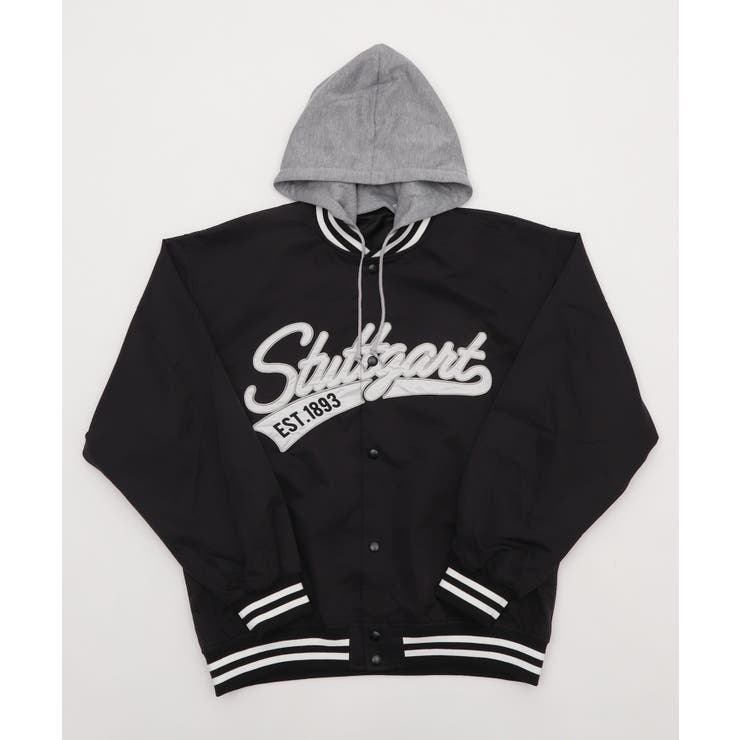 ブラック | 2WAYフードワッペンスタジャン | WEGO【MEN】