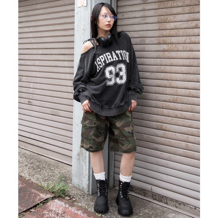 2WAYグラフィックワンショルBIGスウェット | WEGO【WOMEN】 | 詳細画像2 