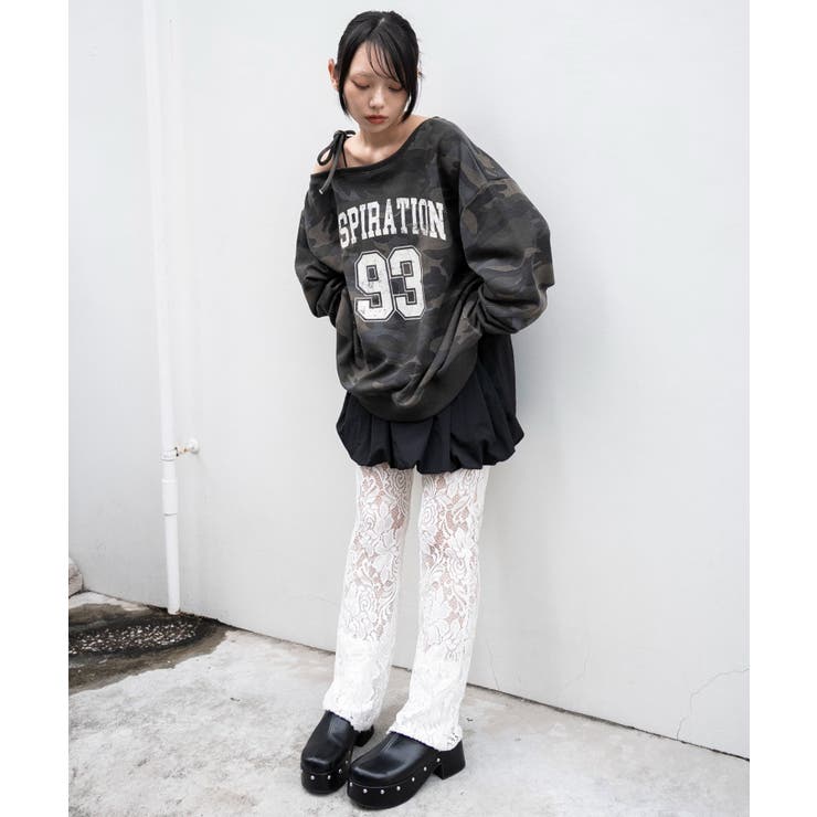 2WAYグラフィックワンショルBIGスウェット | WEGO【WOMEN】 | 詳細画像4 