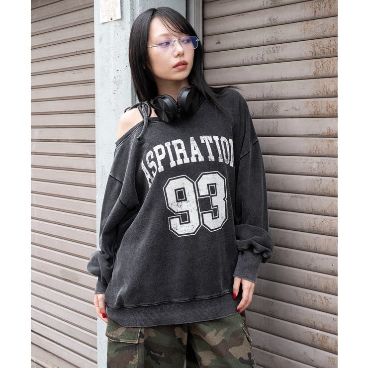 2WAYグラフィックワンショルBIGスウェット | WEGO【WOMEN】 | 詳細画像12 