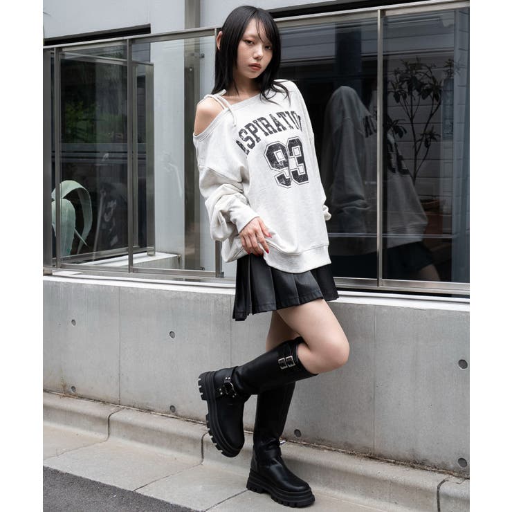 2WAYグラフィックワンショルBIGスウェット | WEGO【WOMEN】 | 詳細画像19 