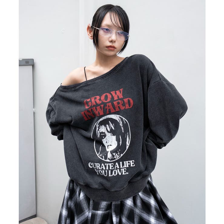 2WAYグラフィックワンショルBIGスウェット | WEGO【WOMEN】 | 詳細画像25 