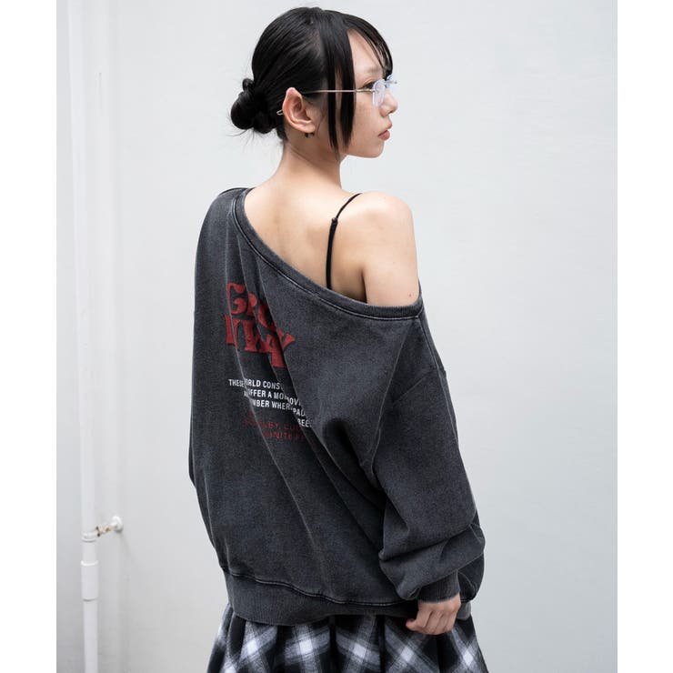 2WAYグラフィックワンショルBIGスウェット | WEGO【WOMEN】 | 詳細画像27 