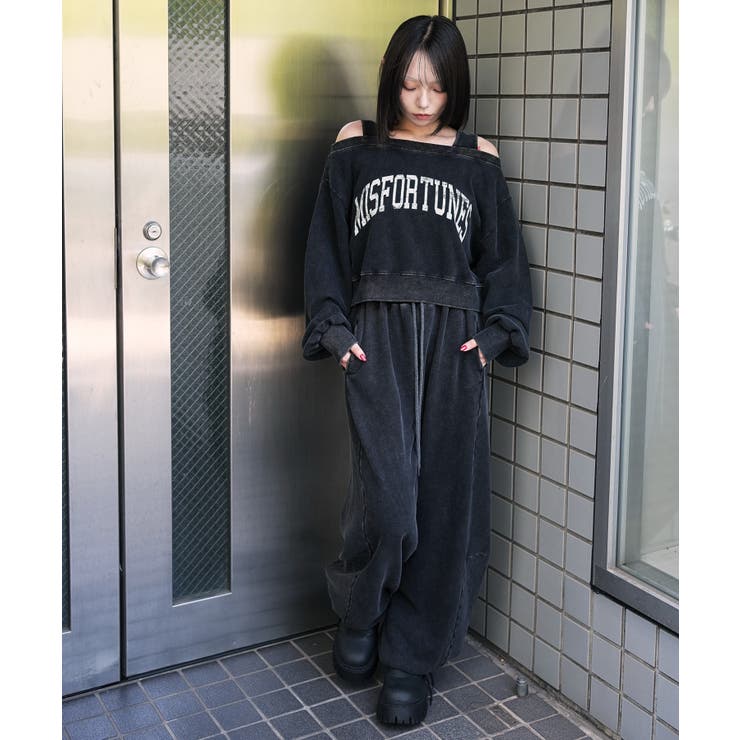 カーブデザインスウェットパンツ | WEGO【WOMEN】 | 詳細画像2 