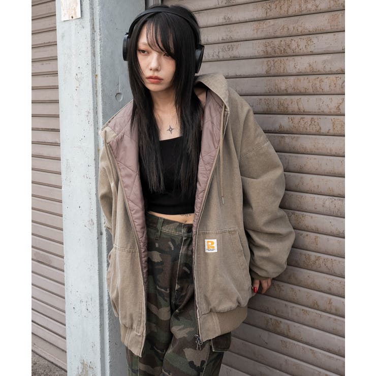 ワーカーズキルトフードブルゾン | WEGO【WOMEN】 | 詳細画像12 