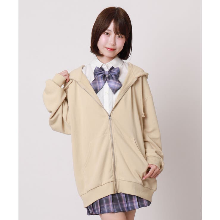 ルーズフィットZIPパーカー | WEGO【WOMEN】 | 詳細画像2 