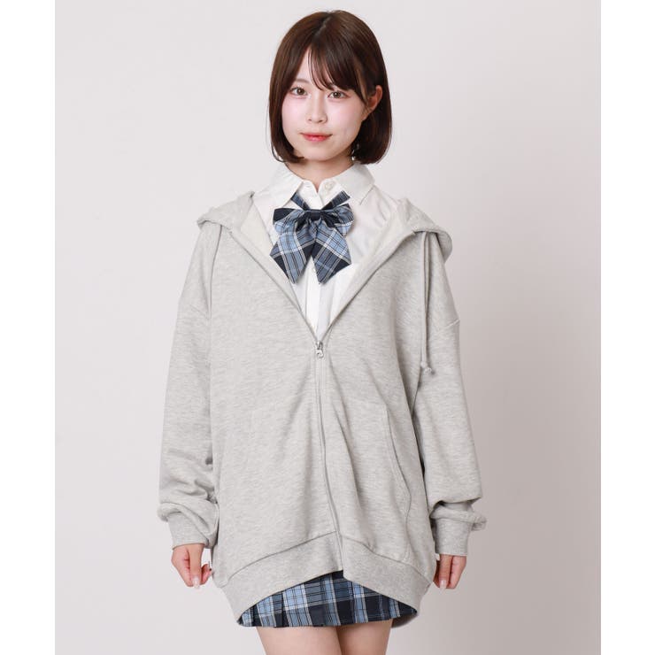 ルーズフィットZIPパーカー | WEGO【WOMEN】 | 詳細画像4 