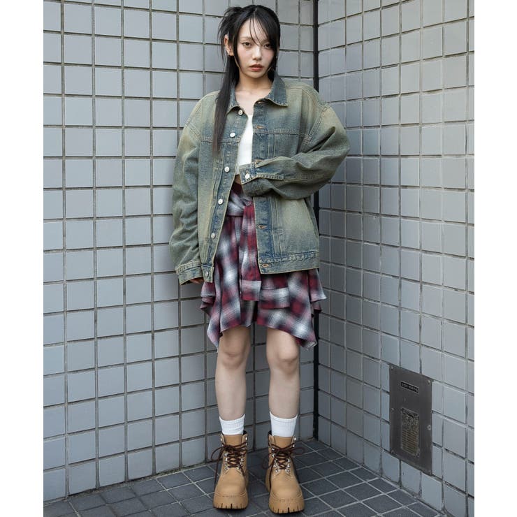 ヴィンテージライクBIGデニムジャケット | WEGO【MEN】 | 詳細画像3 