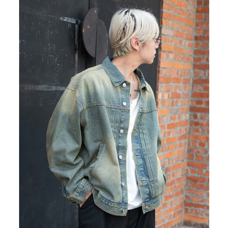 ヴィンテージライクBIGデニムジャケット | WEGO【MEN】 | 詳細画像8 