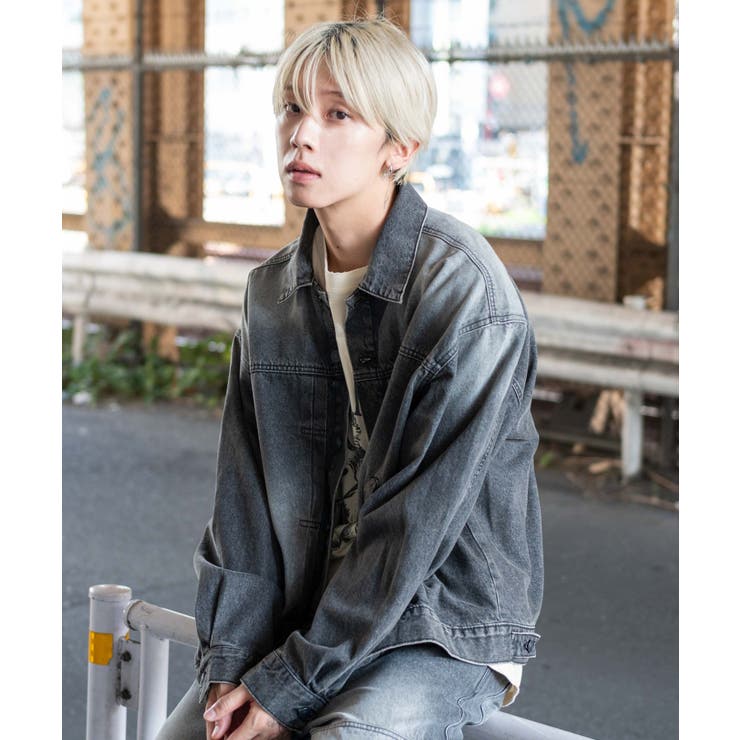 ヴィンテージライクBIGデニムジャケット | WEGO【MEN】 | 詳細画像15 