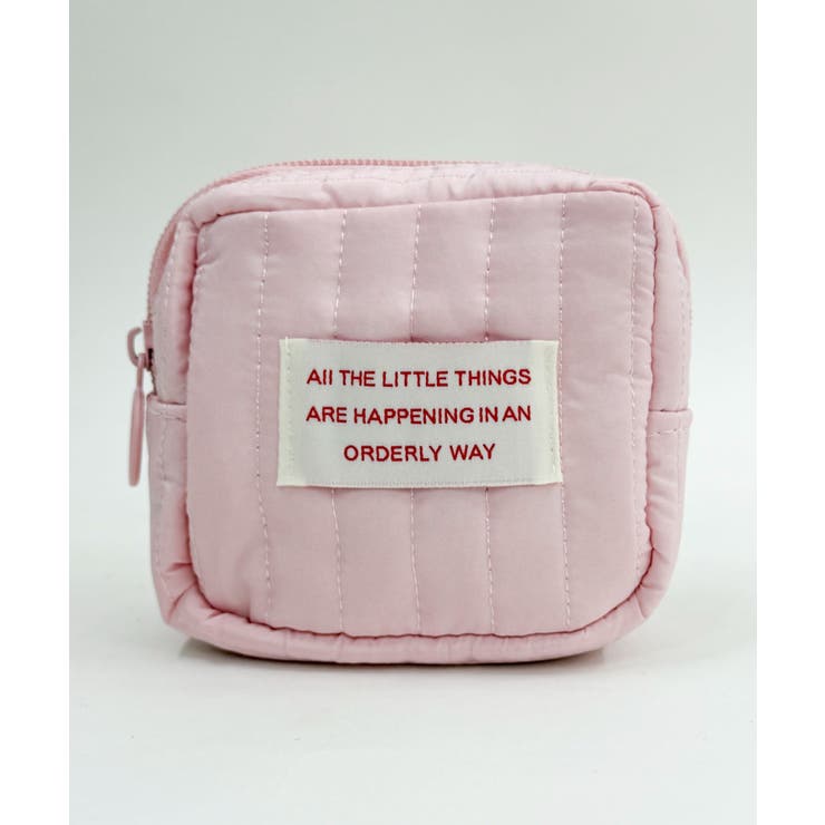 ピンク | キルティングスクエアポーチ | WEGO【WOMEN】