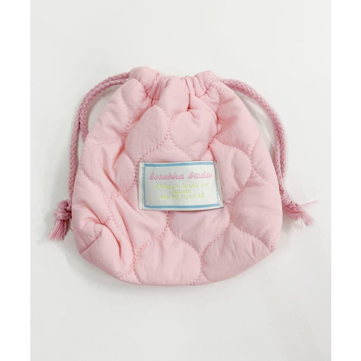 ピンク | キルティング巾着ポーチ | WEGO【WOMEN】