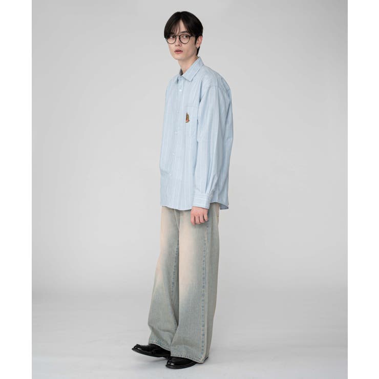 オックスフォードエンブレムシャツ(LS) | WEGO【MEN】 | 詳細画像13 