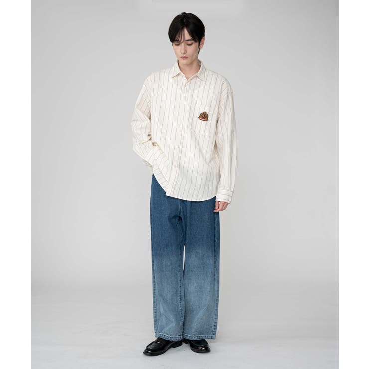 オックスフォードエンブレムシャツ(LS) | WEGO【MEN】 | 詳細画像18 