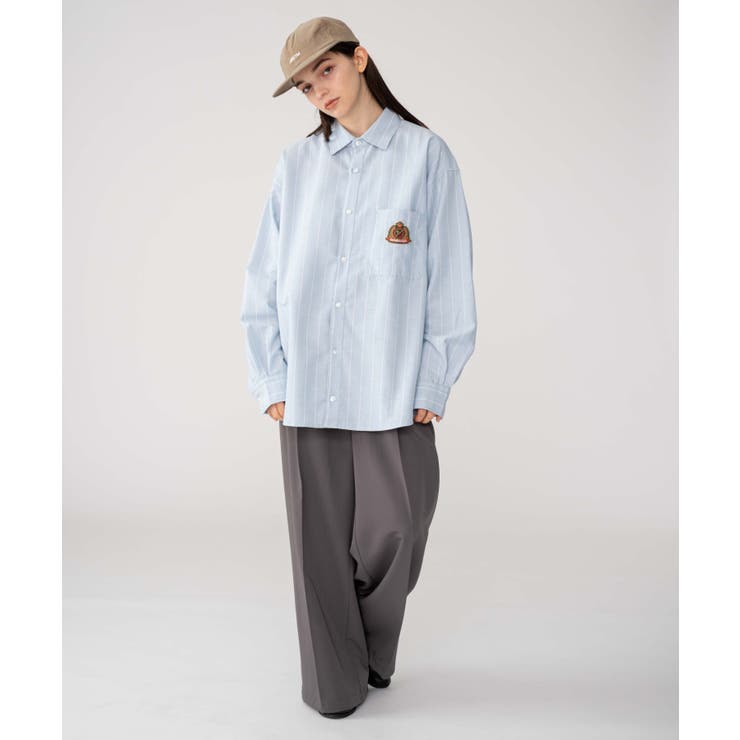 オックスフォードエンブレムシャツ(LS) | WEGO【MEN】 | 詳細画像23 