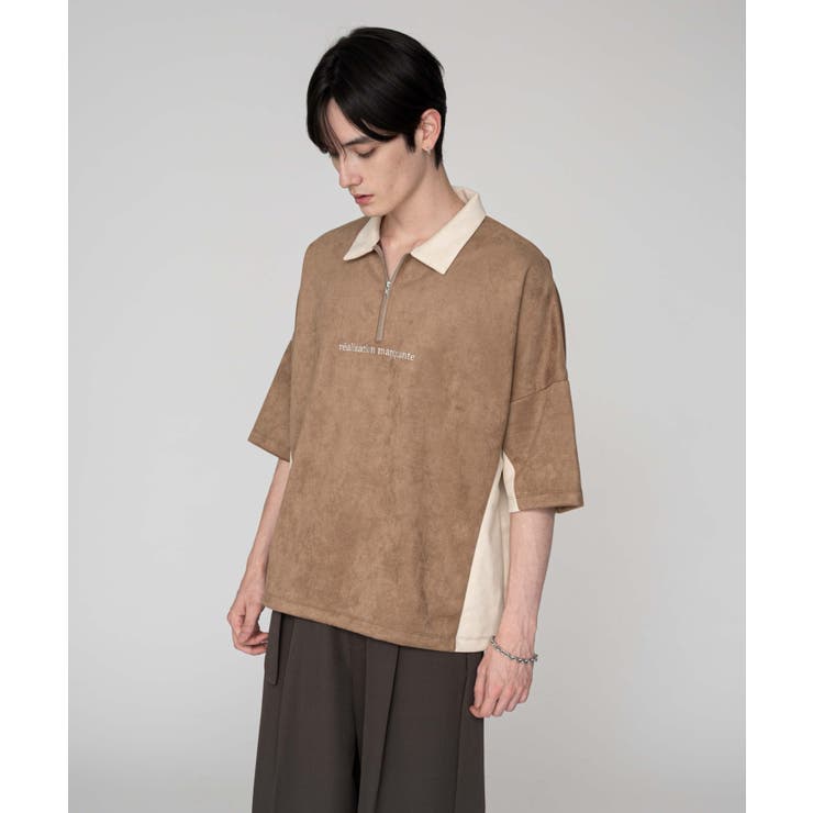 フェイクスウェードドルマンハーフZIPT(SS) | WEGO【MEN】 | 詳細画像9 