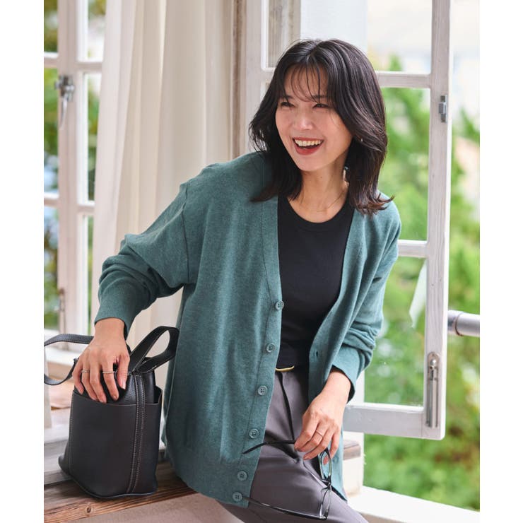 グリーンその他 | ドロップショルダーカーディガン | WEGO【MEN】