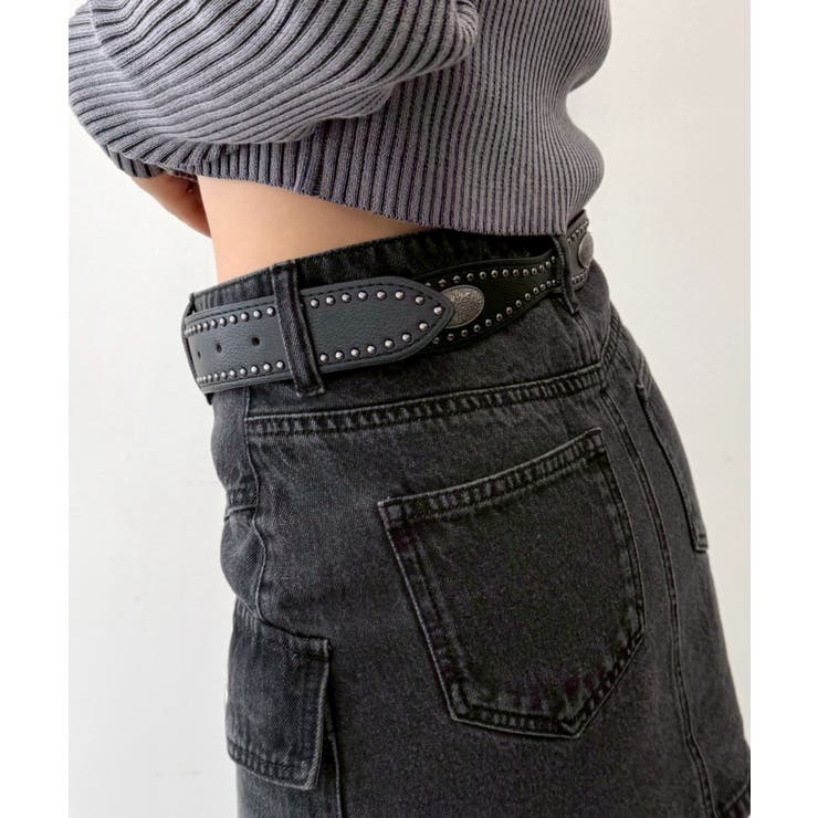 Lオーバルデザインスタッズベルト | WEGO【WOMEN】 | 詳細画像2 