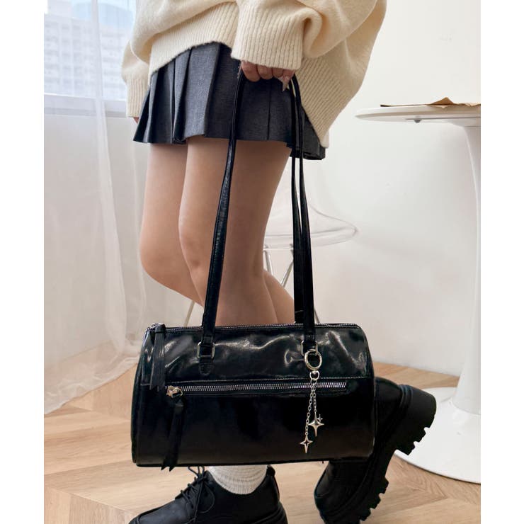 キラキラチャーム付きドラムボストンバッグ | WEGO【WOMEN】 | 詳細画像17 